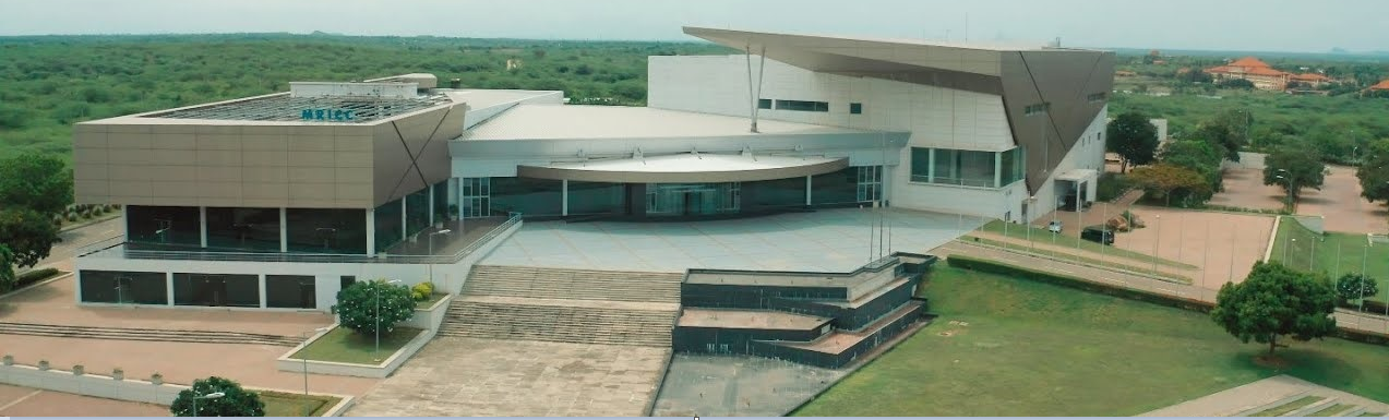 Aerial view of the MRICC complex, Siribopura, Hambantota
