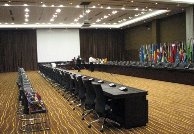 MRICC Conference Hall set up for a meeting