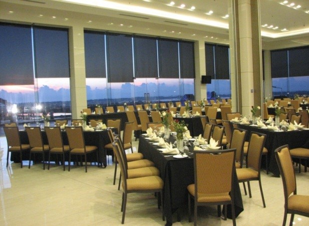 MRICC Restaurant set for a banquet